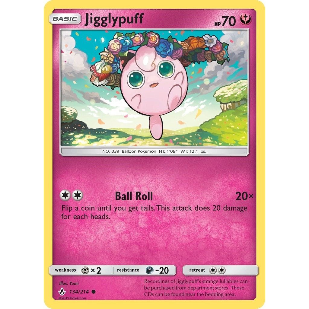 Image for Jigglypuff (134/214) (SM10) - Pokemon