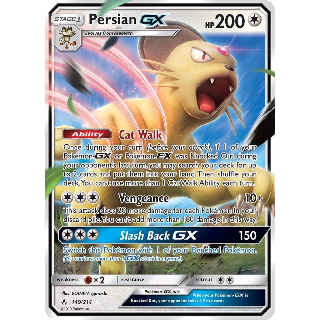 Image for Persian GX (149/214) (SM10) - Pokemon
