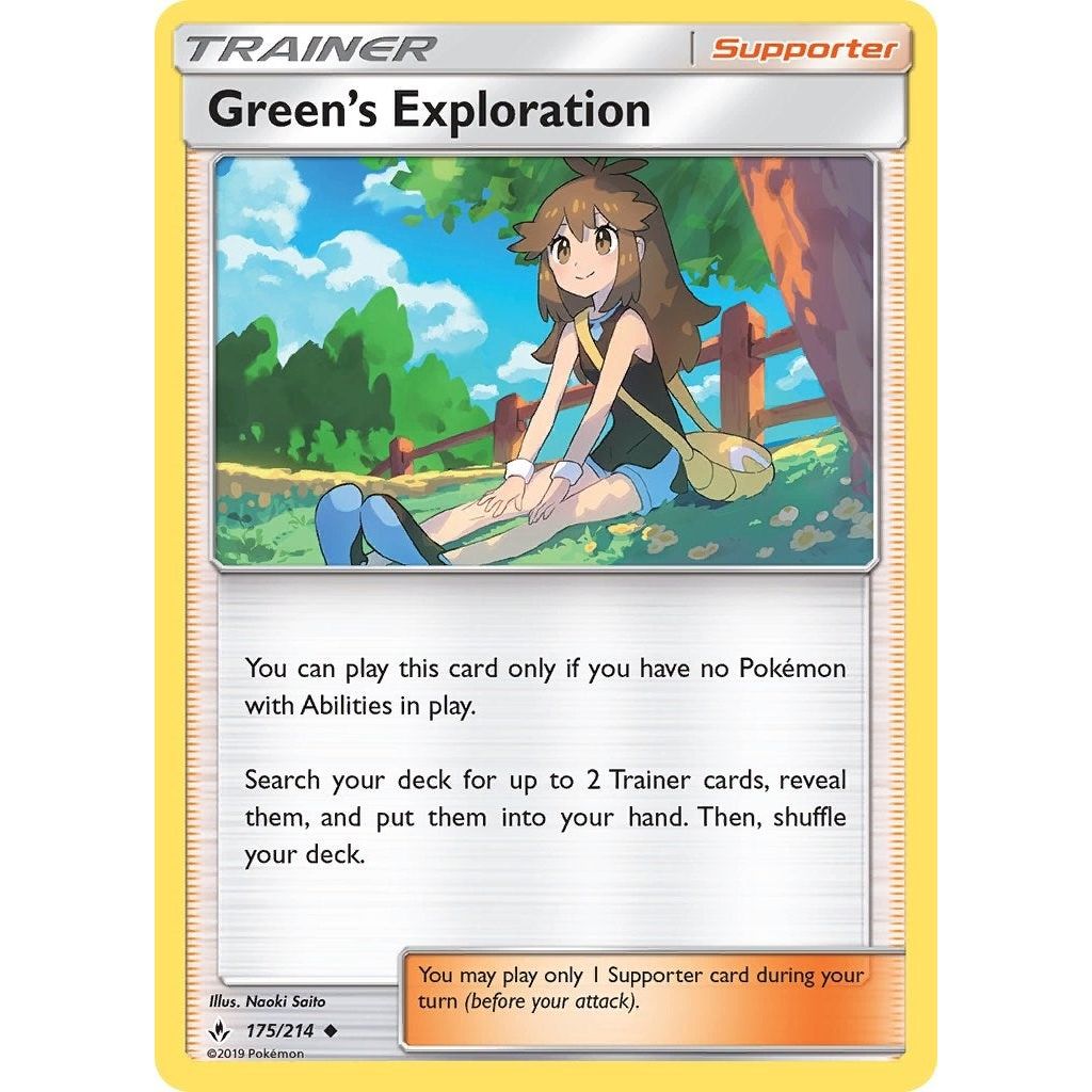 Image for Green's Exploration (175/214) (SM10) - Pokemon