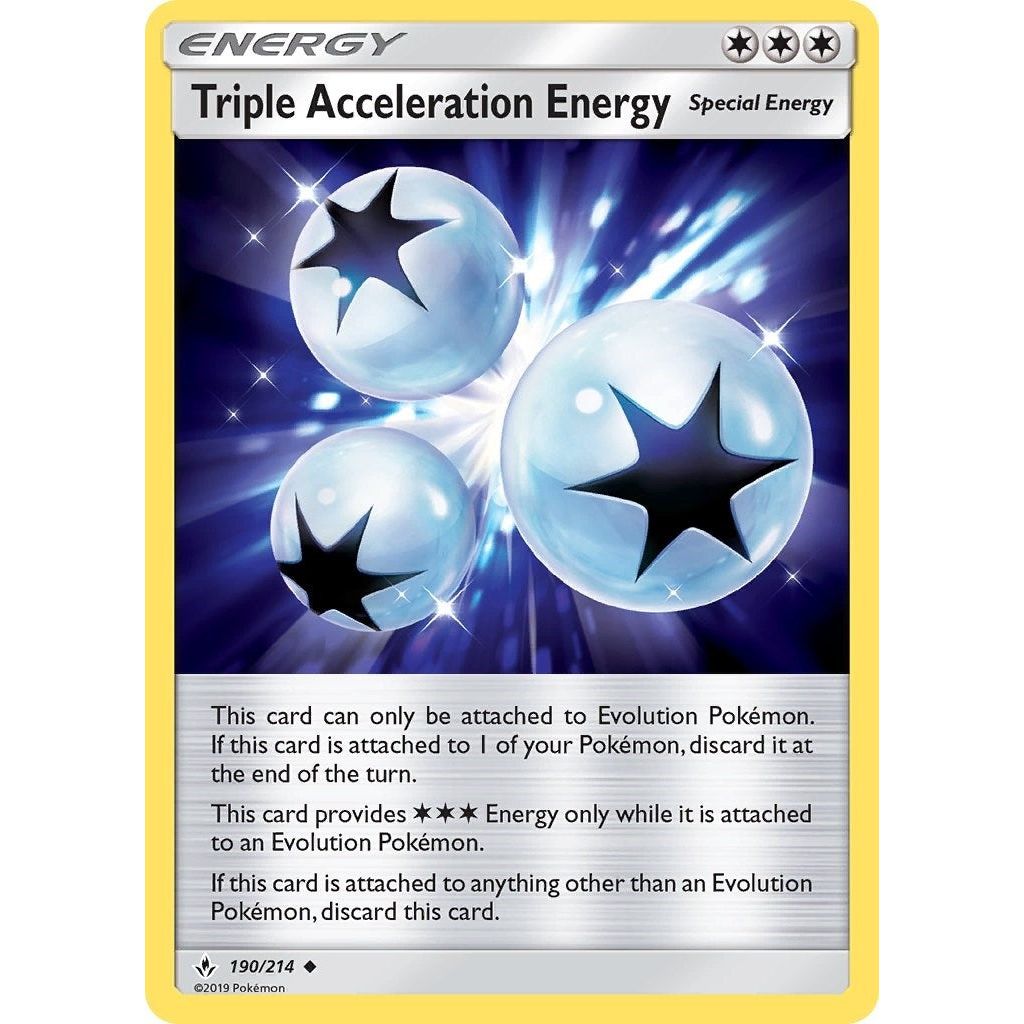 Image for Triple Acceleration Energy (190/214) (SM10) - Pokemon