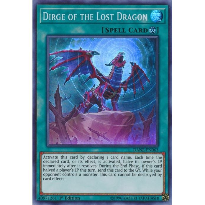 Image for Dirge of the Lost Dragon (DANE-EN063) (DANE) - YuGiOh