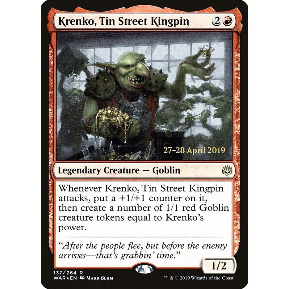 Image for Krenko, Tin Street Kingpin (137) (PRE) - Magic: The Gathering