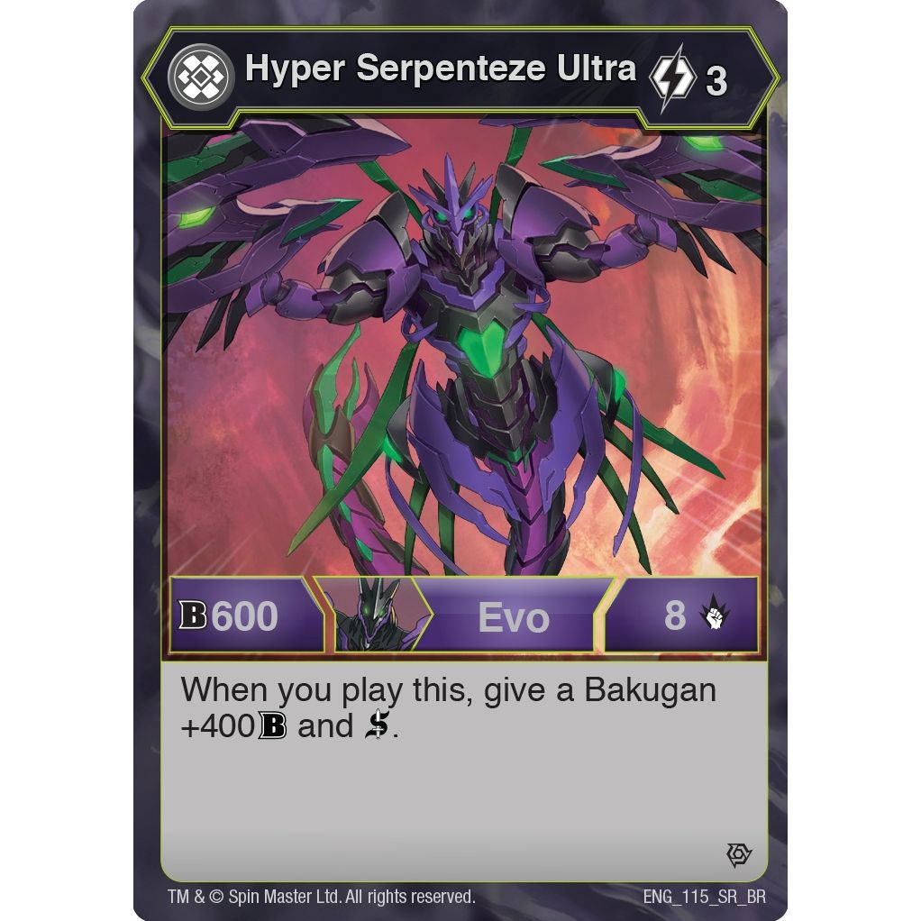 Image for Hyper Serpenteze Ultra (115) (BR) - Bakugan TCG