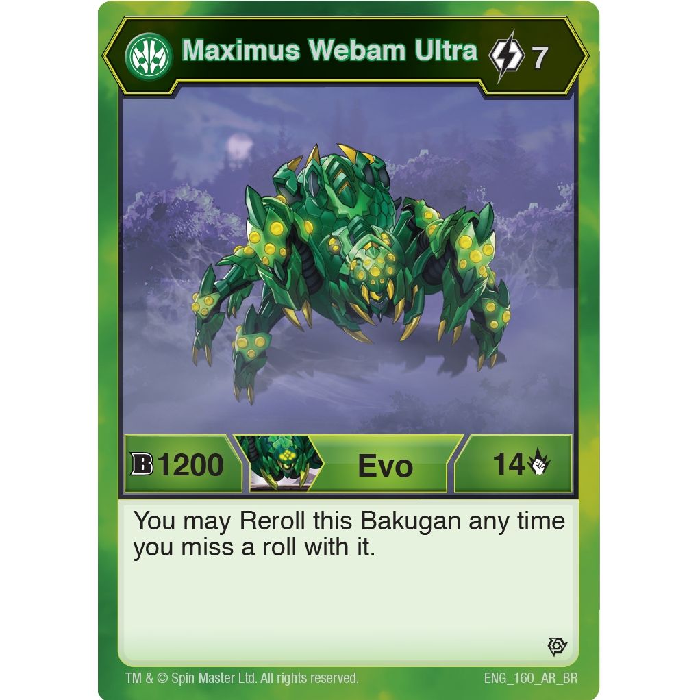 Image for Maximus Webam Ultra (160) (BR) - Bakugan TCG