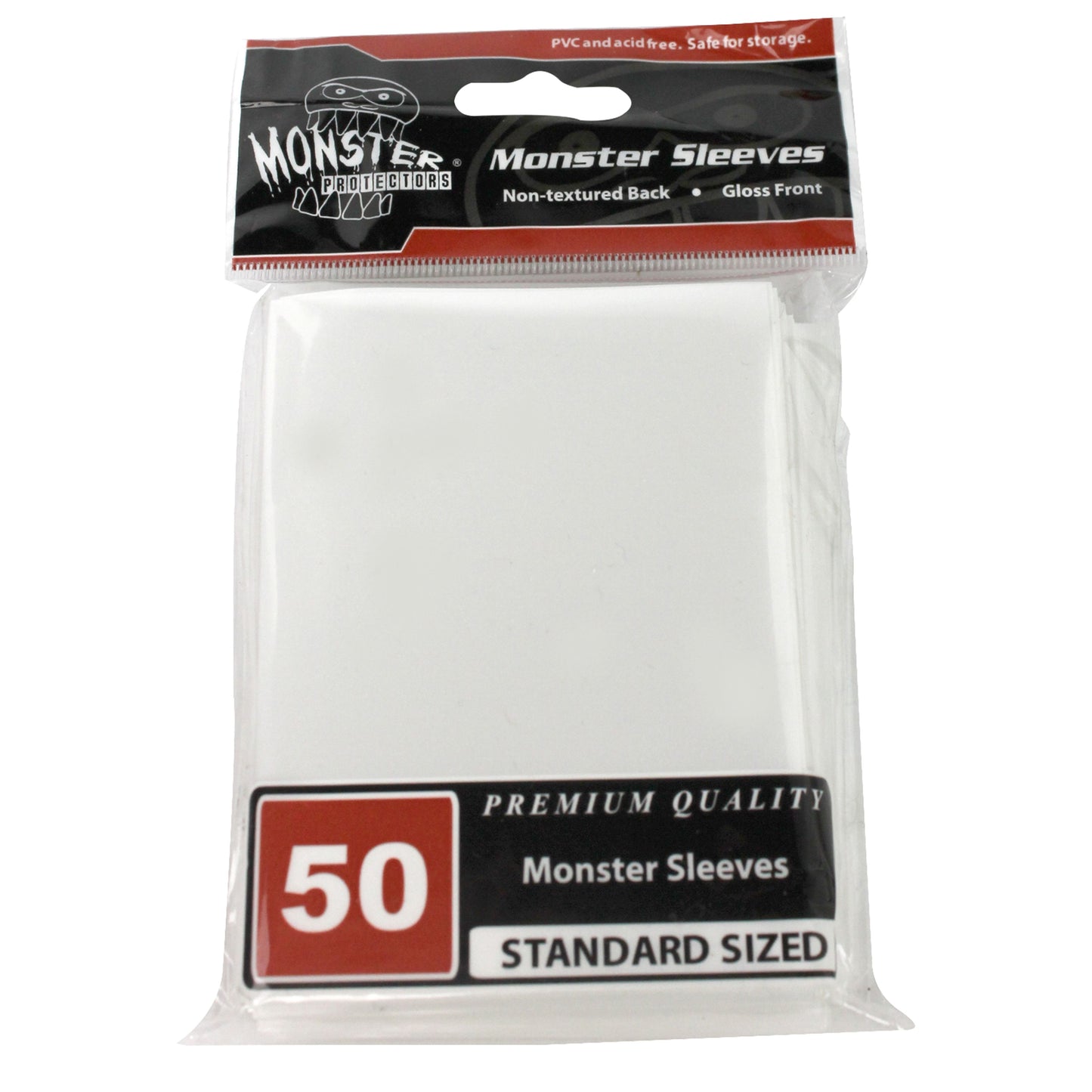 Image for Standard Sleeves - Glossy - White (50-Pack) - Card Sleeves