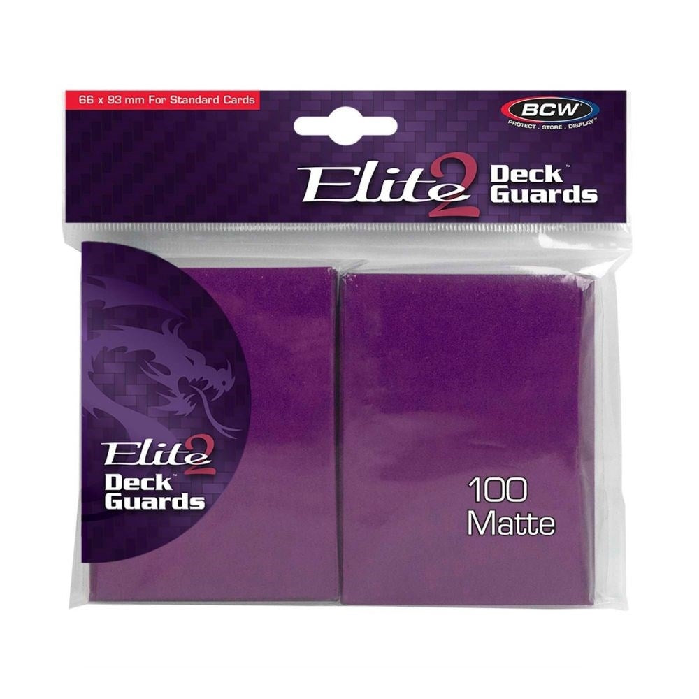 Image for Elite2 Deck Guards - Matte Standard - Mulberry (100-Pack) - Card Sleeves