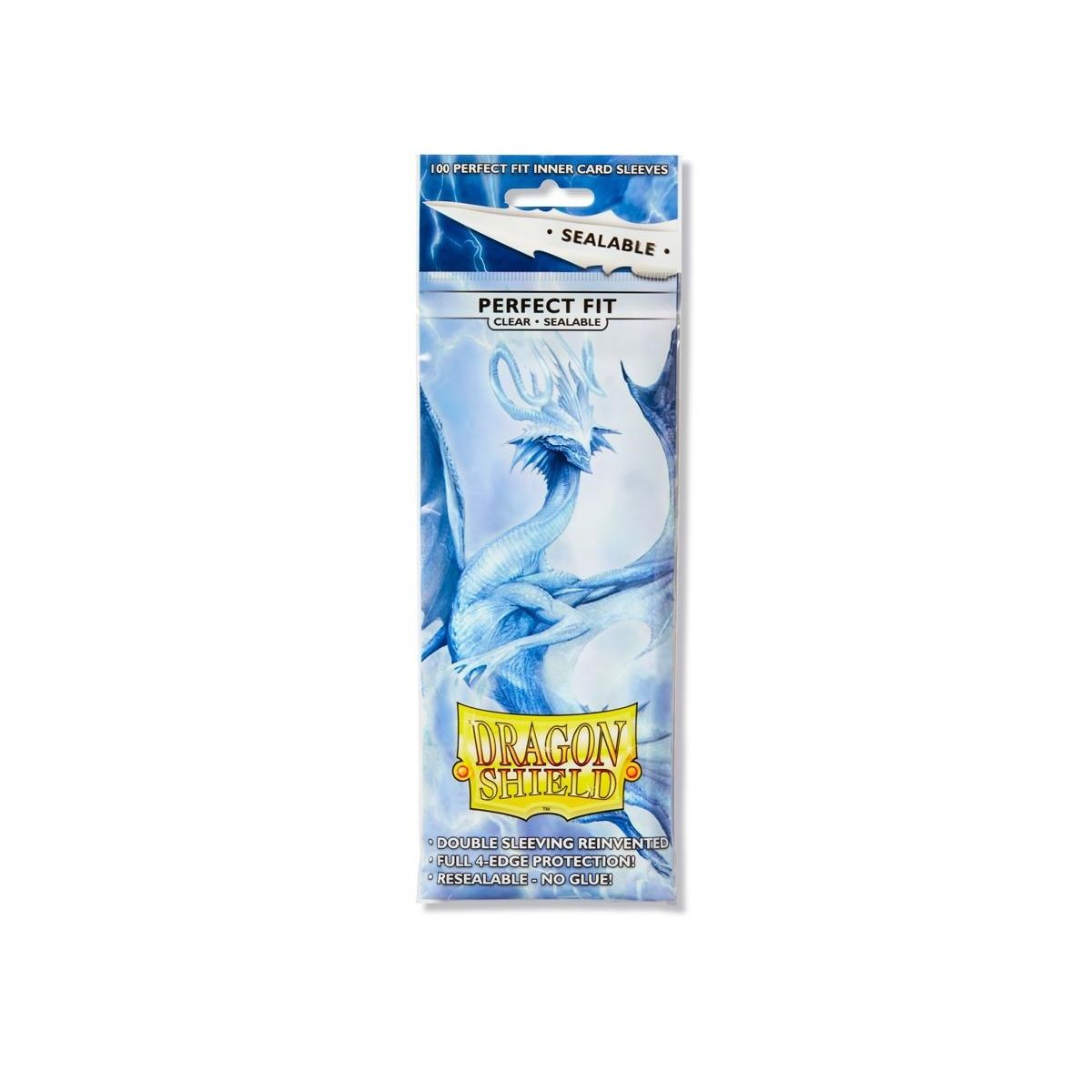 Image for Dragon Shield Perfect Fit Standard Sealable Sleeves - Clear Thindra (100-Pack) - Card Sleeves