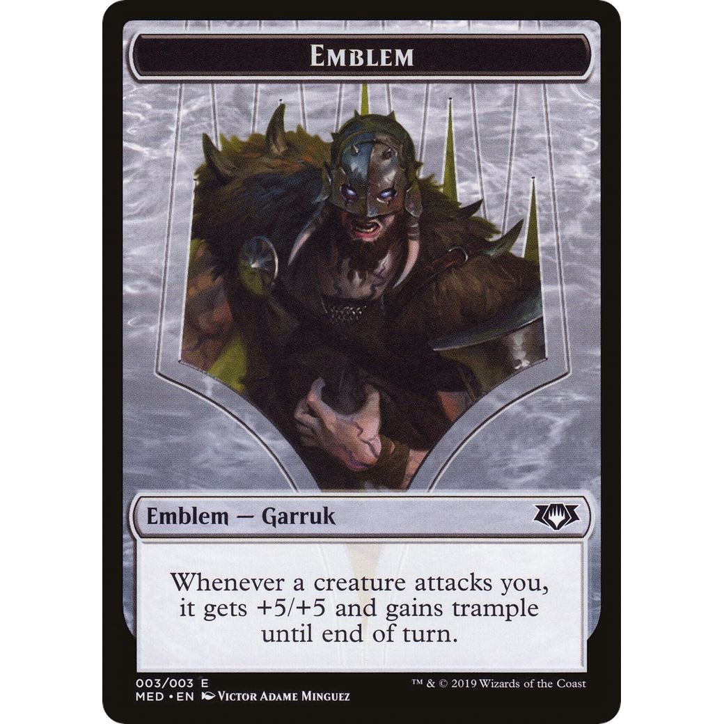 Image for Emblem - Garruk, Apex Predator (3) (MED3) - Magic: The Gathering