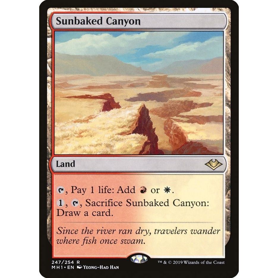 Image for Sunbaked Canyon (247) (MH1) - Magic: The Gathering