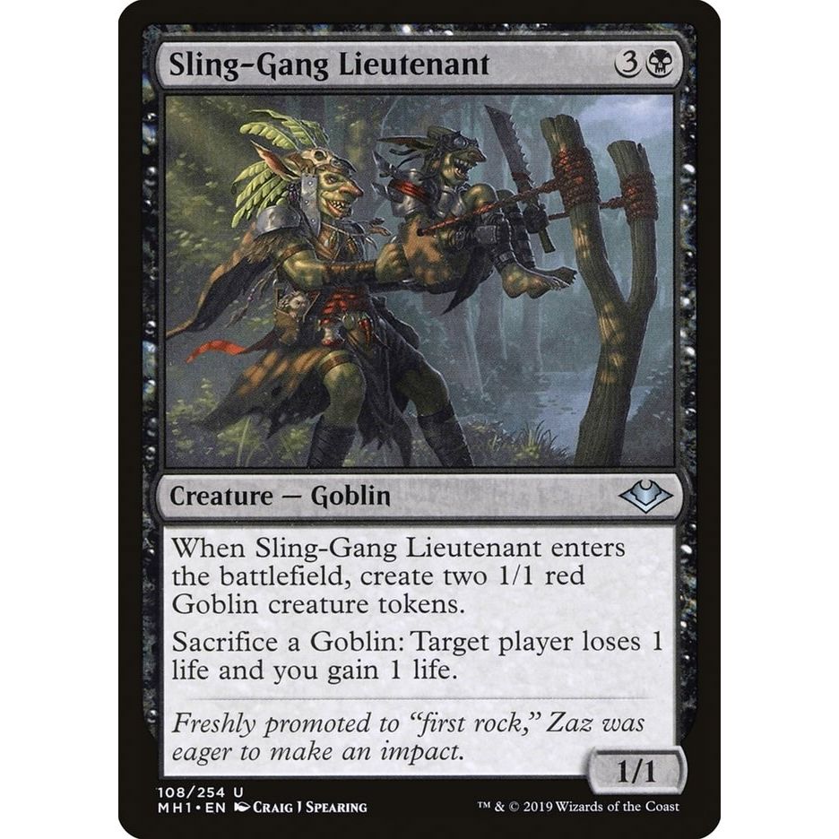 Image for Sling-Gang Lieutenant (108) (MH1) - Magic: The Gathering