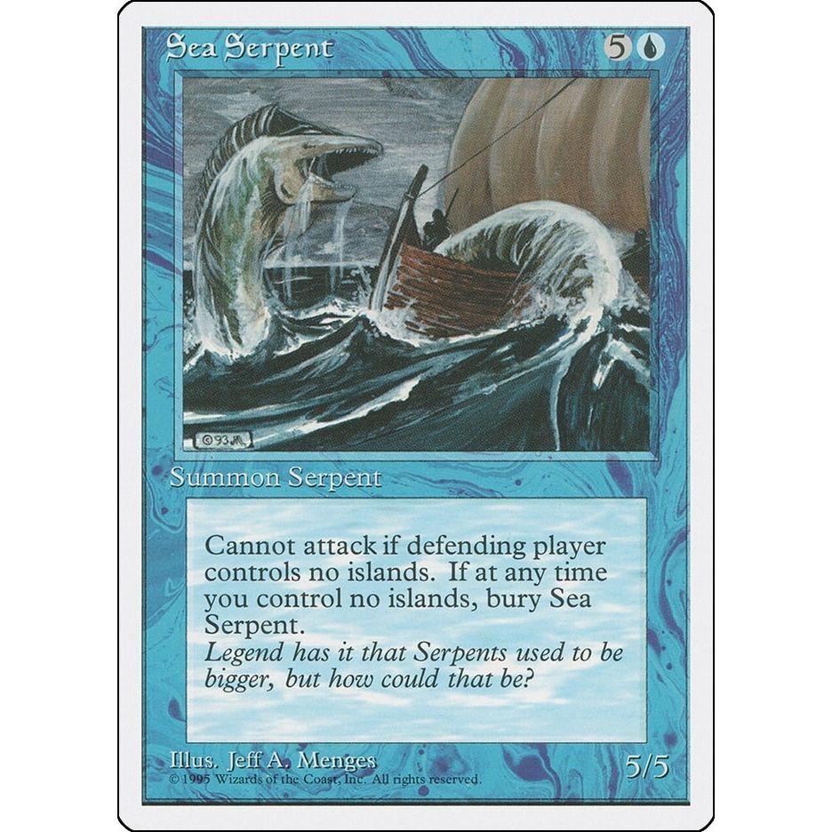 Image for Sea Serpent (4ED) - Magic: The Gathering