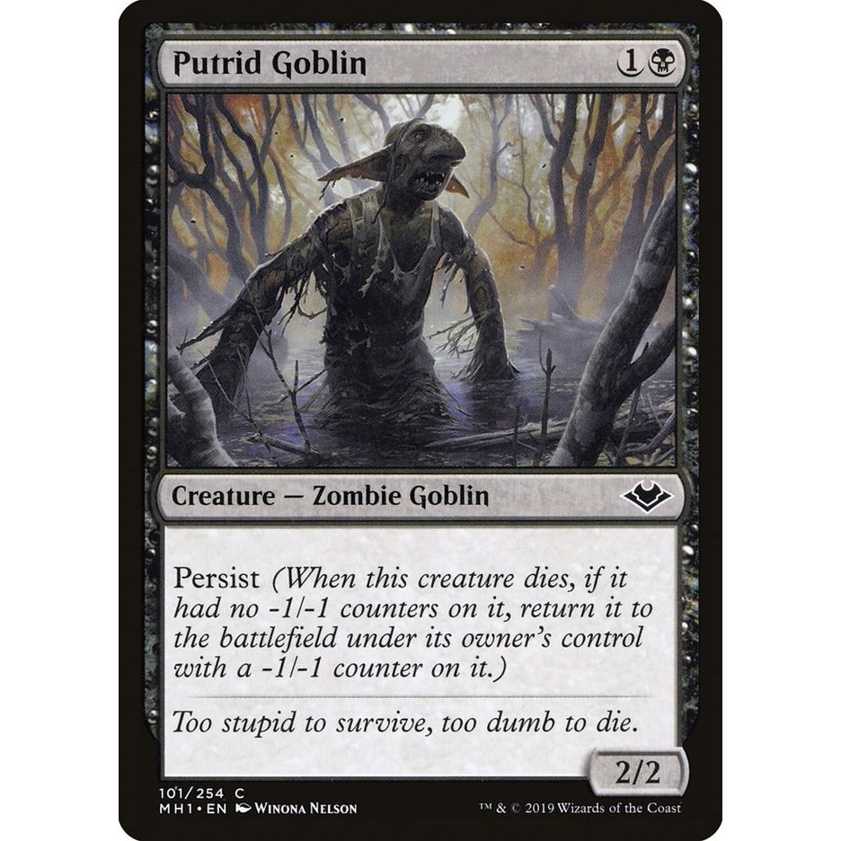 Image for Putrid Goblin (101) (MH1) - Magic: The Gathering