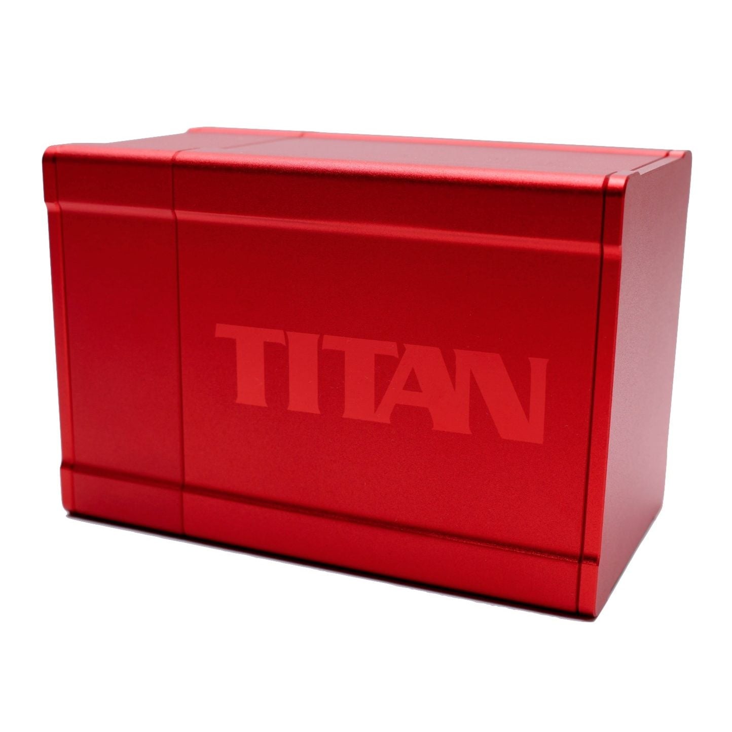 Image for TITAN Deck Box - Solid Red - Deck Boxes