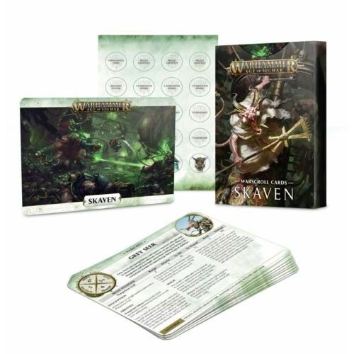 Image for Warhammer: Age of Sigmar - Warscroll Cards: Skaven - Warhammer Game Accessories