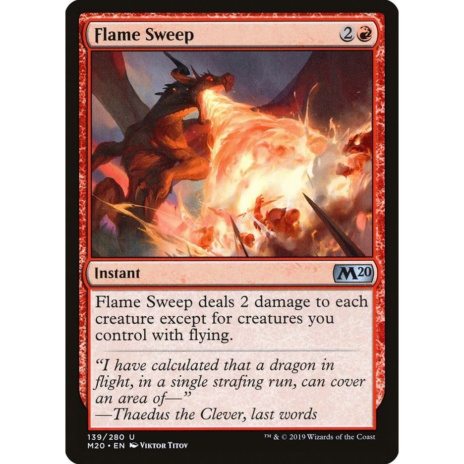 Image for Flame Sweep (139) (M20) - Magic: The Gathering