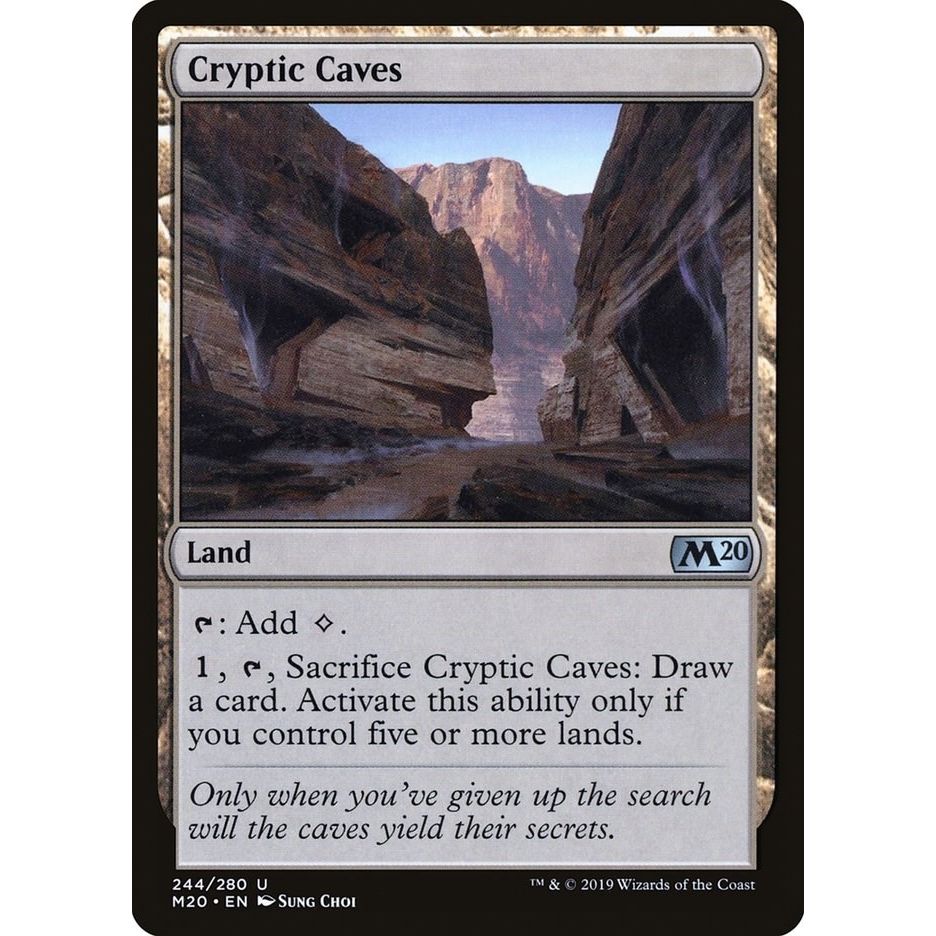 Image for Cryptic Caves (244) (M20) - Magic: The Gathering