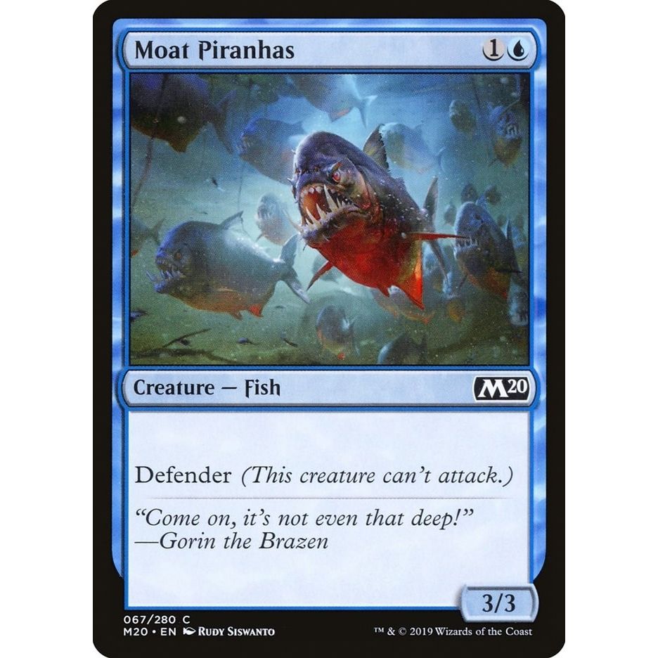 Image for Moat Piranhas (67) (M20) - Magic: The Gathering