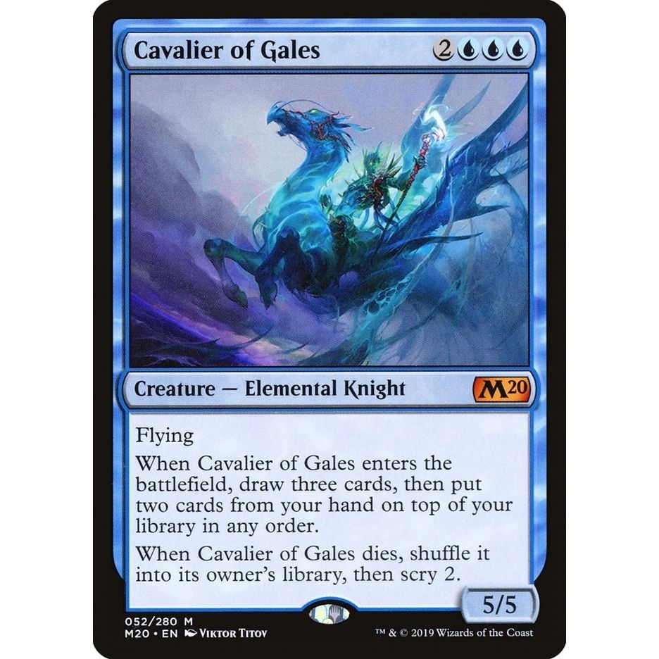 Image for Cavalier of Gales (52) (M20) - Magic: The Gathering