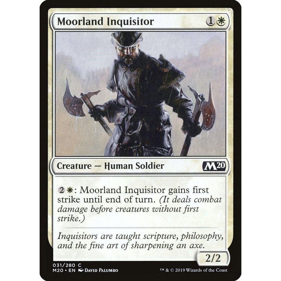 Image for Moorland Inquisitor (31) (M20) - Magic: The Gathering
