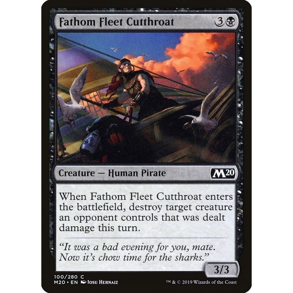 Image for Fathom Fleet Cutthroat (100) (M20) - Magic: The Gathering