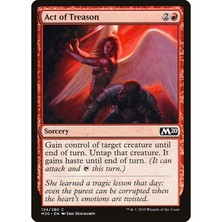 Image for Act of Treason (124) (M20) - Magic: The Gathering