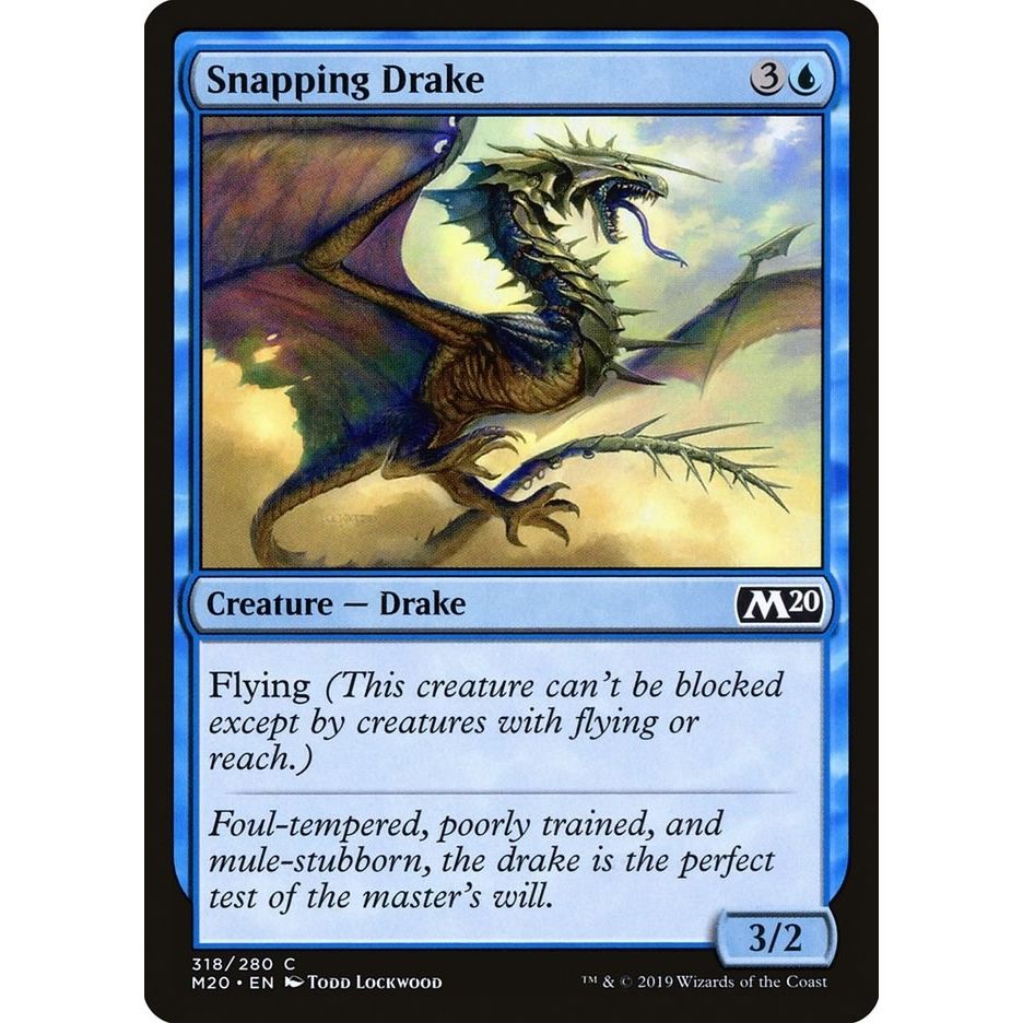 Image for Snapping Drake (318) (M20) - Magic: The Gathering