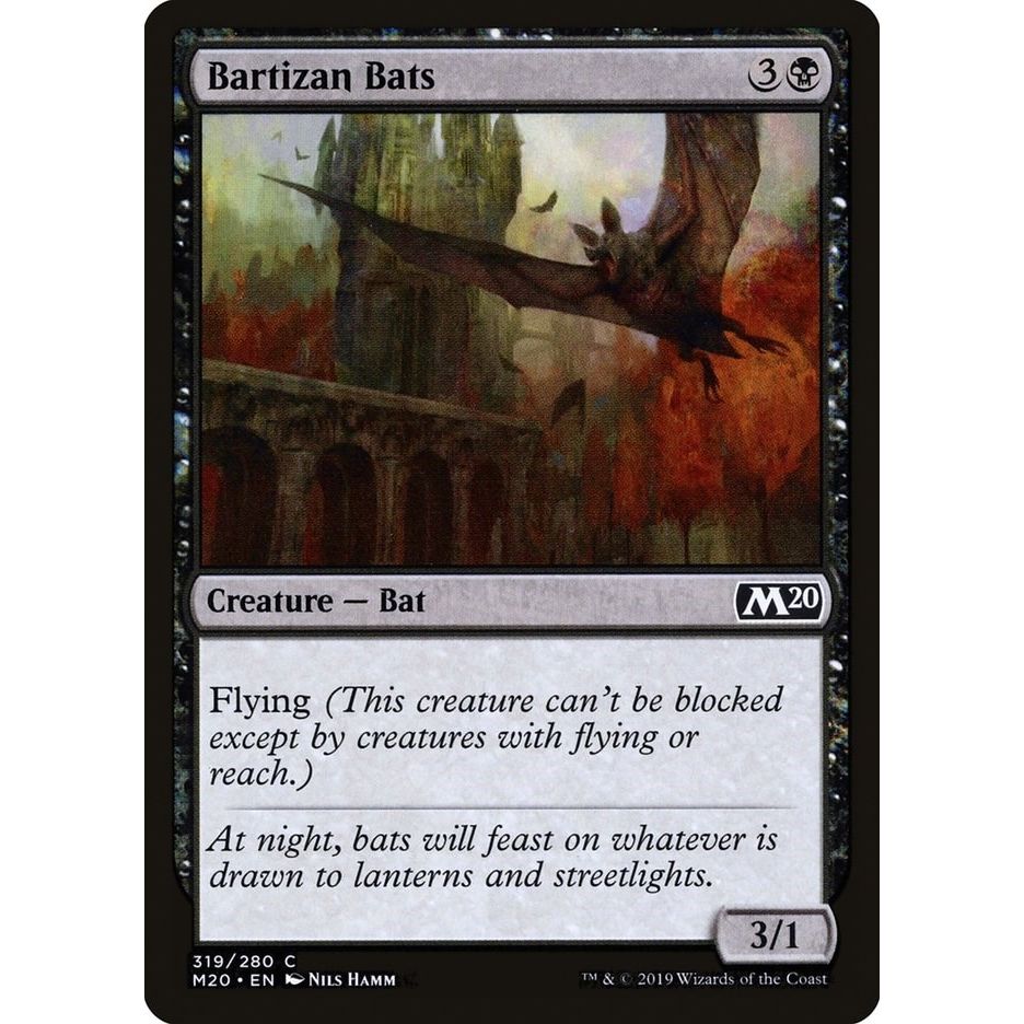 Image for Bartizan Bats (319) (M20) - Magic: The Gathering