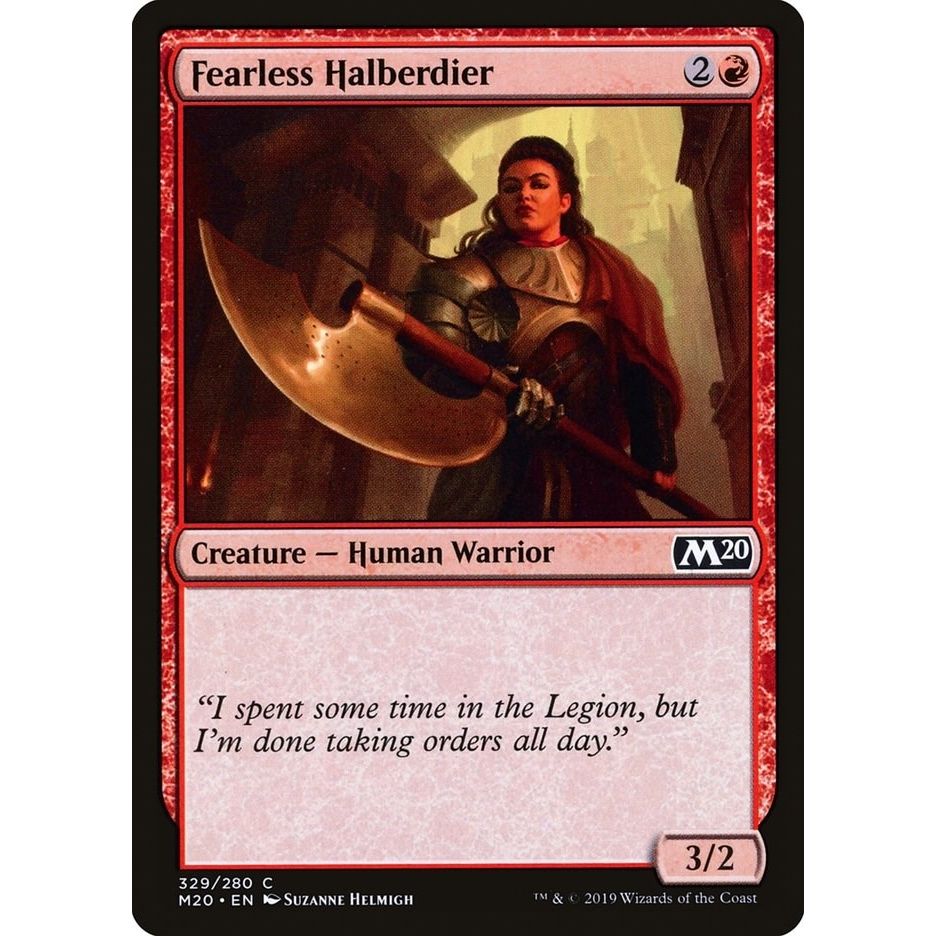 Image for Fearless Halberdier (329) (M20) - Magic: The Gathering
