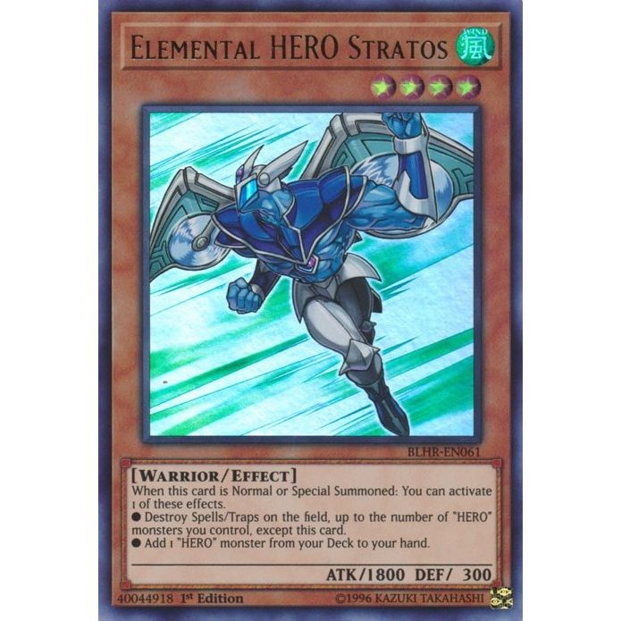 Image for Elemental HERO Stratos (BLHR-EN061) (BLHR) - YuGiOh