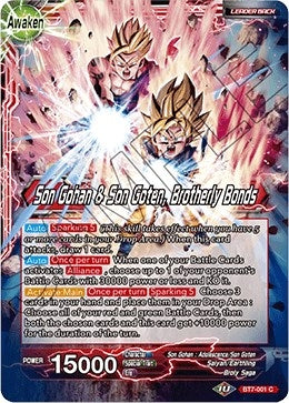 Image for Son Gohan // Son Gohan & Son Goten, Brotherly Bonds (BT7-001) (DBS-B07) - Dragon Ball Super: Masters