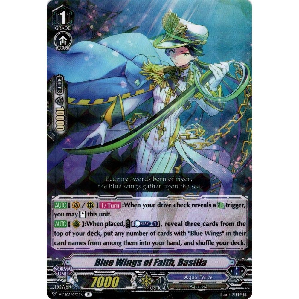 Image for Blue Wings of Faith, Basilia (V-EB08/032EN) (V-EB08) - Cardfight Vanguard