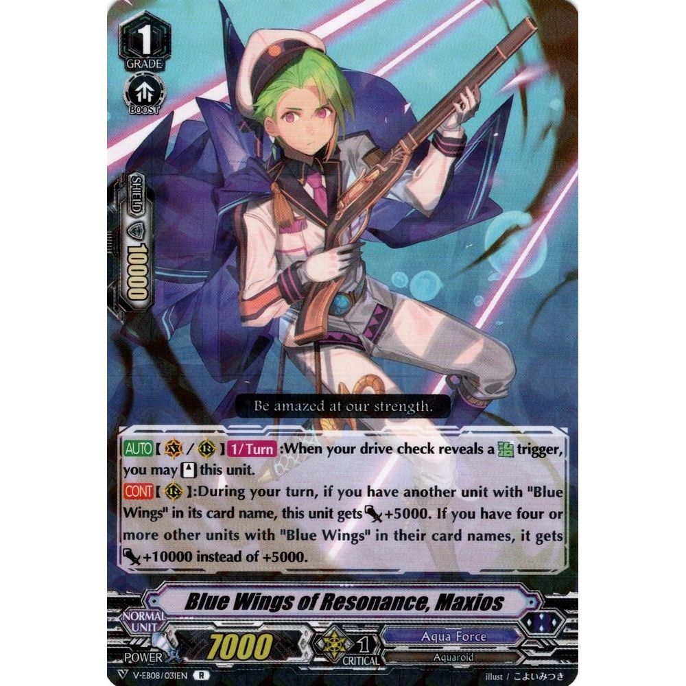 Image for Blue Wings of Resonance, Maxios (V-EB08/031EN) (V-EB08) - Cardfight Vanguard