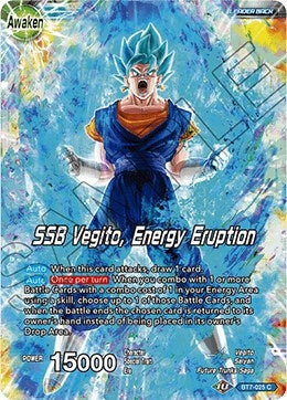 Image for Son Goku & Vegeta // SSB Vegito, Energy Eruption (BT7-025) (DBS-B07) - Dragon Ball Super: Masters