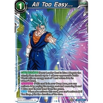 Image for All Too Easy... (BT7-048) (DBS-B07) - Dragon Ball Super: Masters