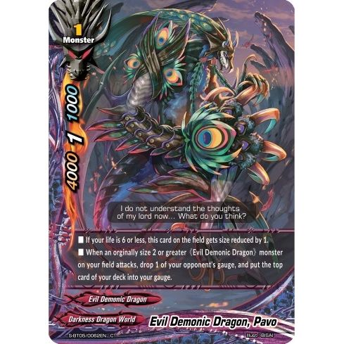 Image for Evil Demonic Dragon, Pavo (S-BT05/0062EN) (S-BT05) - Future Card BuddyFight