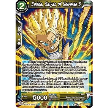 Image for Cabba, Saiyan of Universe 6 (XD1-06) (DBS-B07) - Dragon Ball Super: Masters