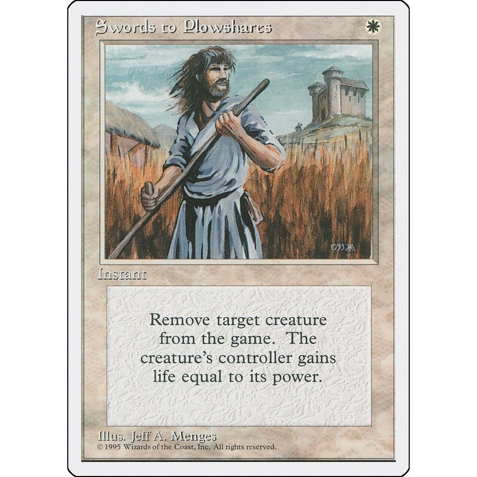 Image for Swords to Plowshares (302) (4ED) - Magic: The Gathering