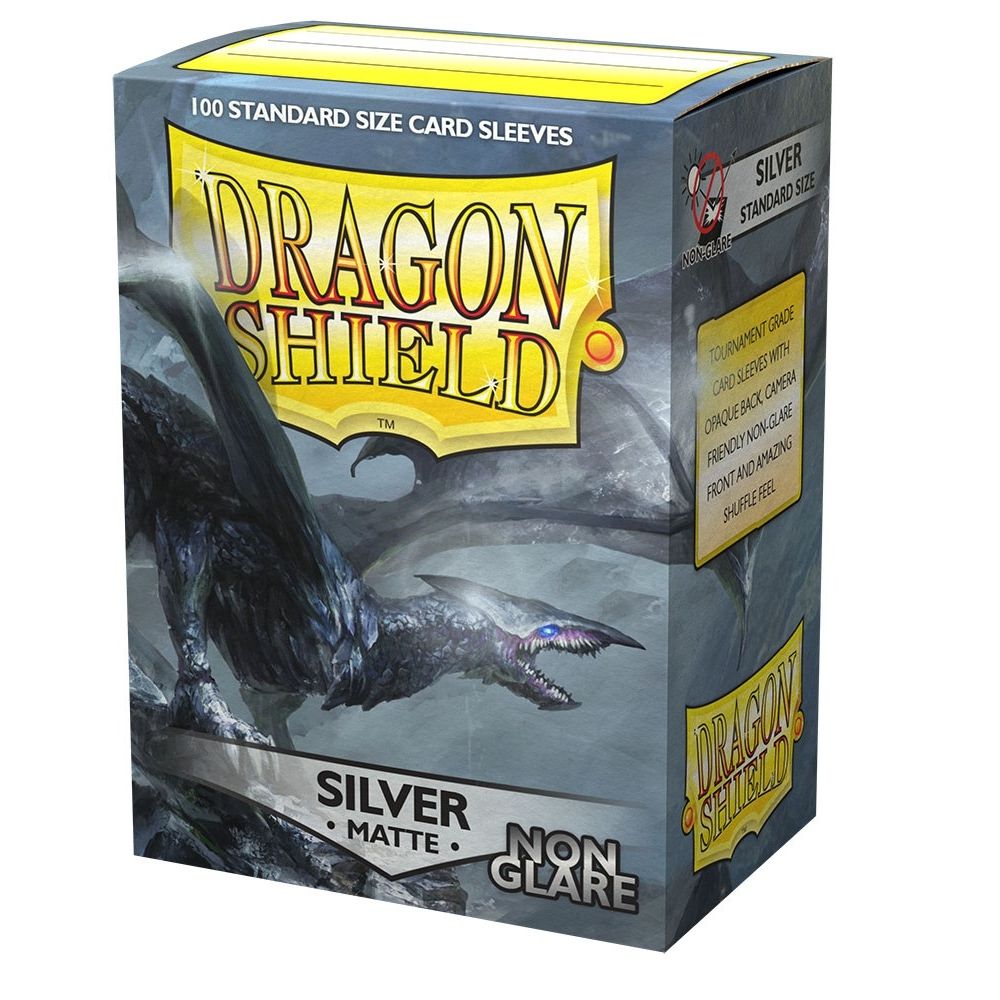 Image for Dragon Shield Non-Glare Matte Silver Sleeves (100-Pack) - Card Sleeves