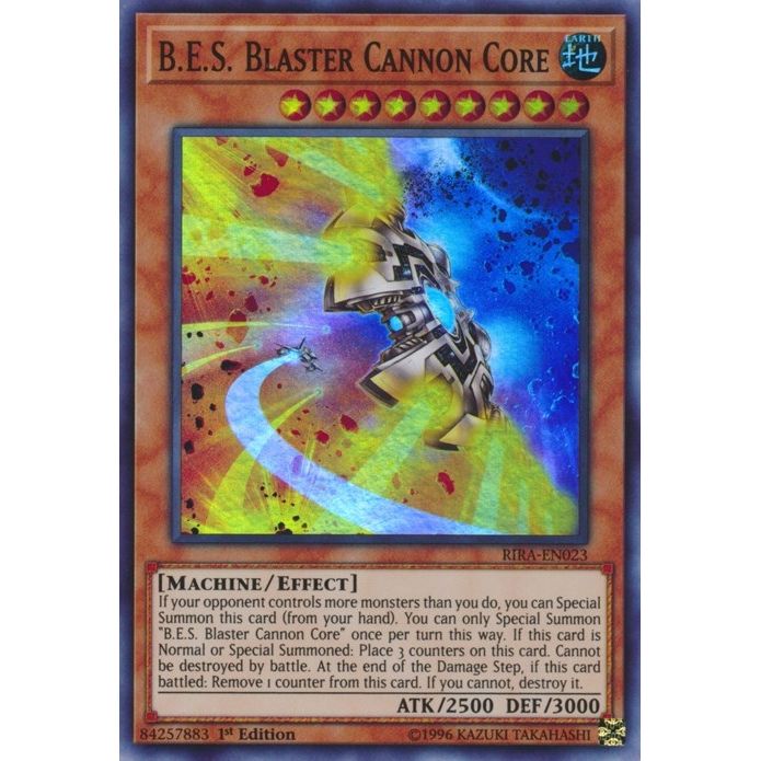 Image for B.E.S. Blaster Cannon Core (RIRA-EN023) (RIRA) - YuGiOh