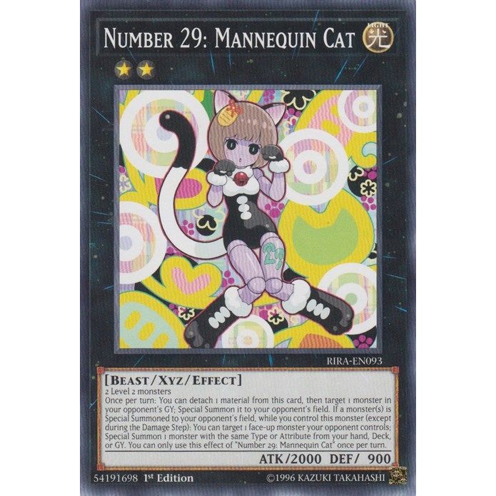 Image for Number 29: Mannequin Cat (RIRA-EN093) (RIRA) - YuGiOh