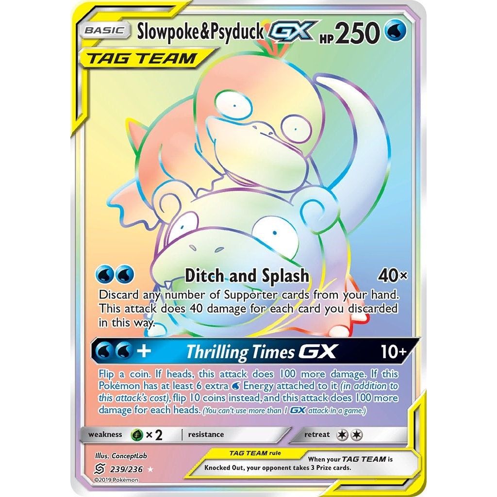 Image for Slowpoke & Psyduck GX (Secret) (239/236) (SM11) - Pokemon