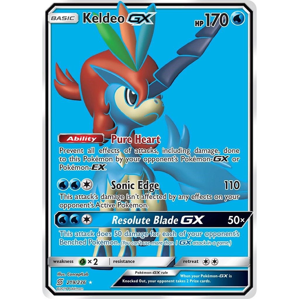Image for Keldeo GX (Full Art) (219/236) (SM11) - Pokemon
