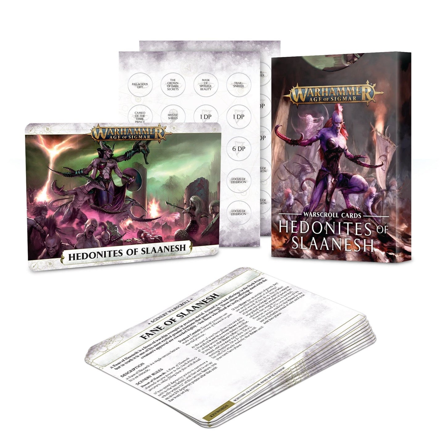 Image for Warhammer: Age of Sigmar - Warscrolls: Hedonites of Slaanesh - Warhammer Game Accessories