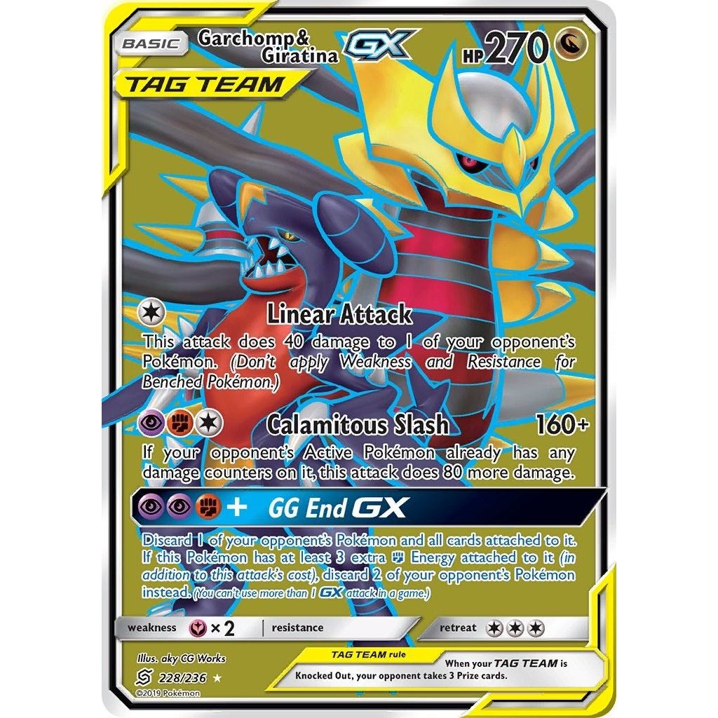 Image for Garchomp & Giratina GX (Full Art) (228/236) (SM11) - Pokemon