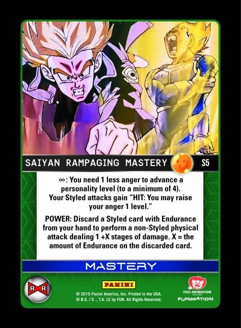 Image for Saiyan Rampaging Mastery (S5) (EVO) - Dragon Ball Z TCG