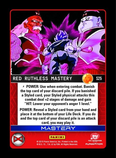 Image for Red Ruthless Mastery (S25) (EVO) - Dragon Ball Z TCG