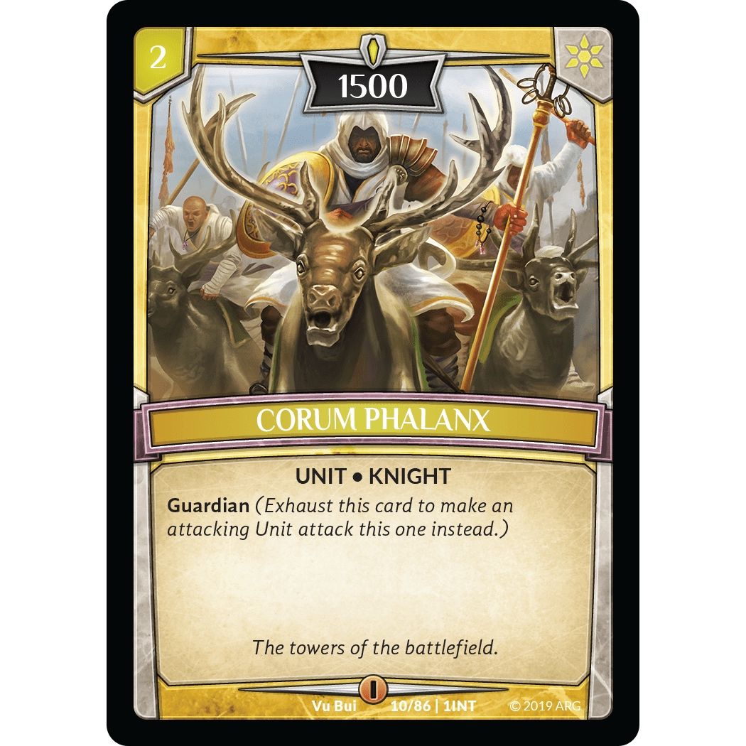 Image for Corum Phalanx (10/86 | 1INT) (INT) - Argent Saga TCG