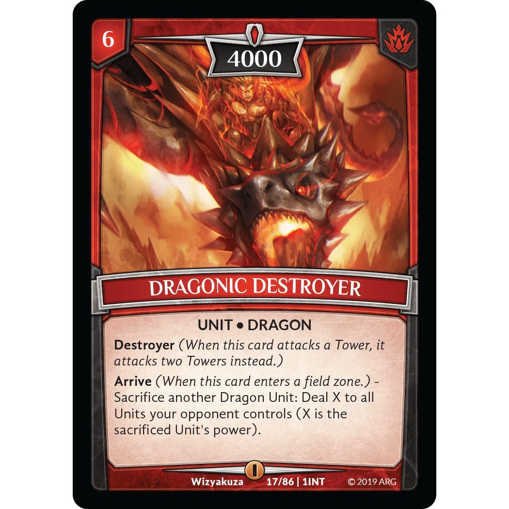 Image for Dragonic Destroyer (17/86 | 1INT) (INT) - Argent Saga TCG