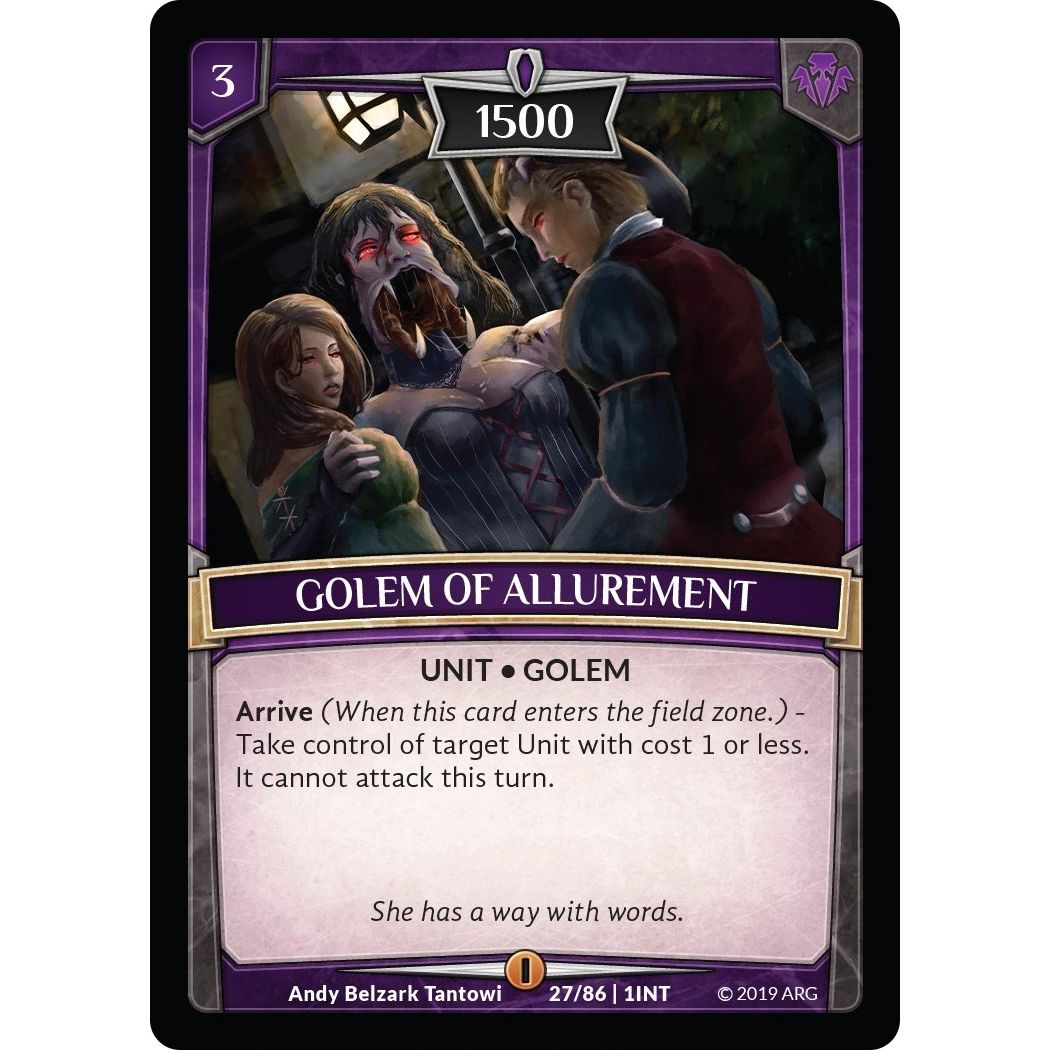 Image for Golem of Allurement (27/86 | 1INT) (INT) - Argent Saga TCG