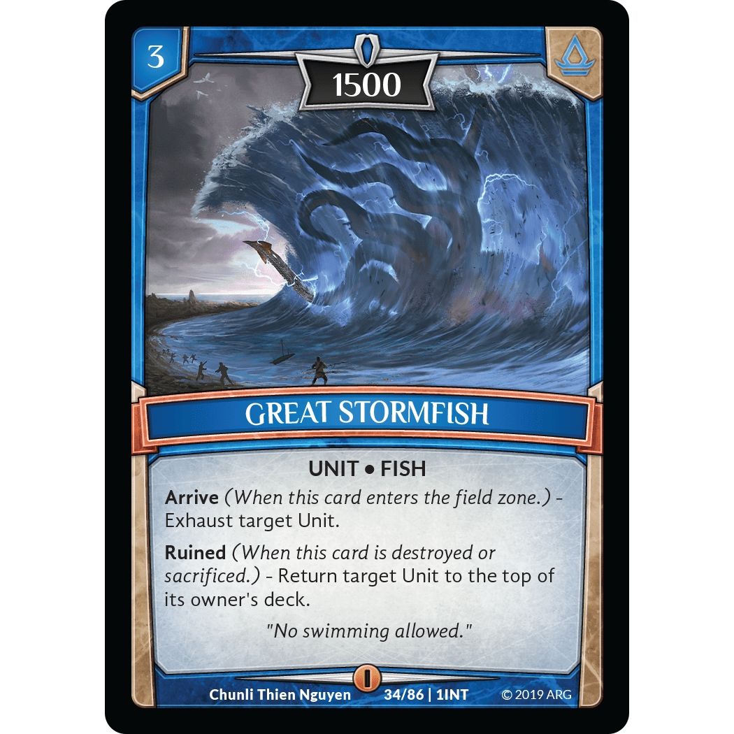 Image for Great Stormfish (34/86 | 1INT) (INT) - Argent Saga TCG